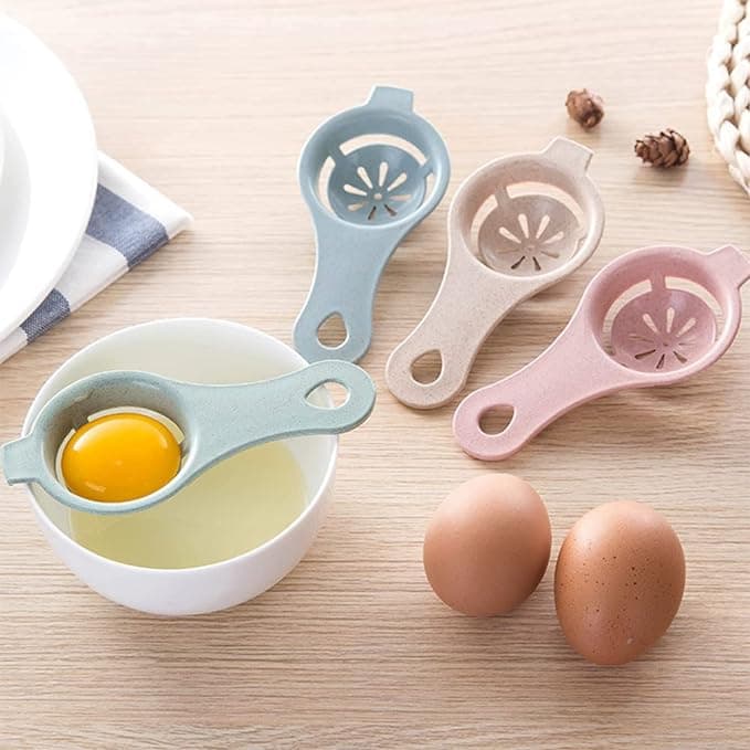 3 Pack Egg Separator Egg Yolk White Separator Egg Whites Strainer Filter