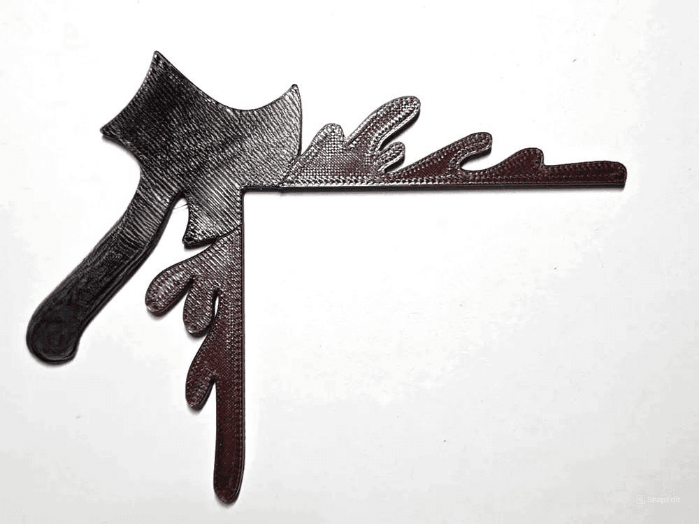 Axe Bloody Door Frame Topper - Realistic Halloween Decoration