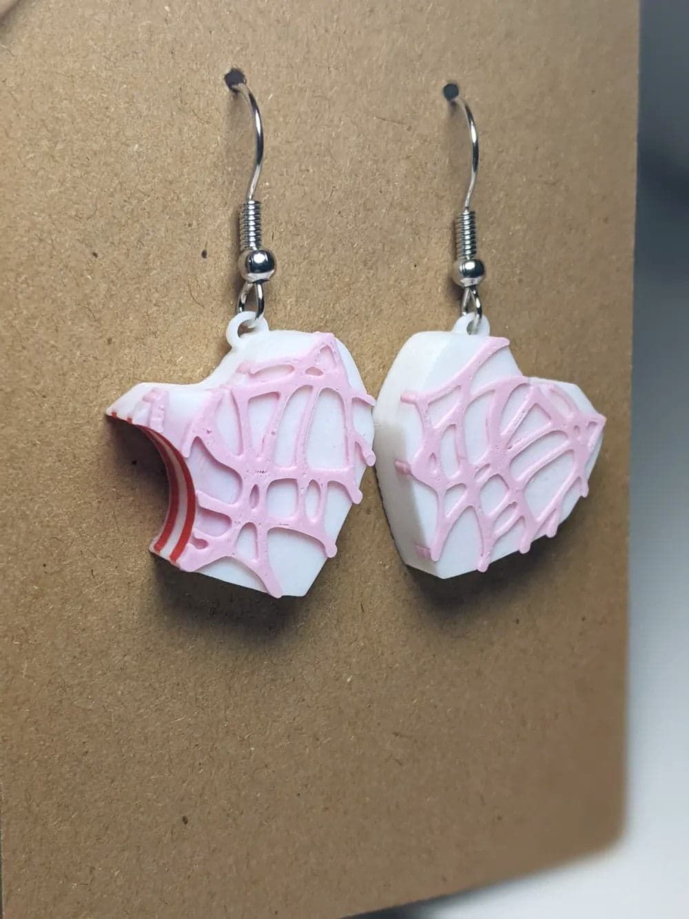 Little Debbie Valentine Heart Cake Earrings