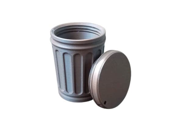 Mini Trashcan Keychain - Mini Trash Can Stash Keychain