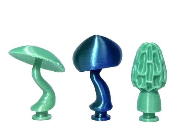 Mixed Mushroom Shoe Charms - Durable Plastic Shoe Decorations, 3 Pcs Set