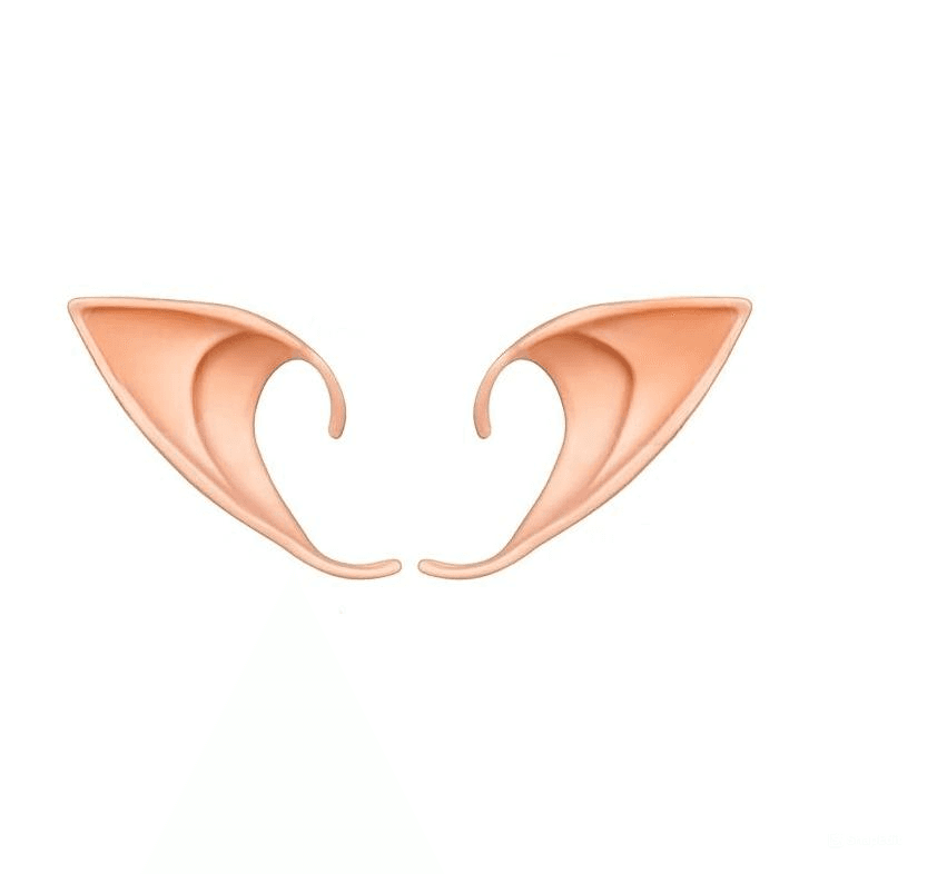 2 Pairs Elf Ears - Plastic Pointed Ears for Vampire, Fairy, or Halloween Costume