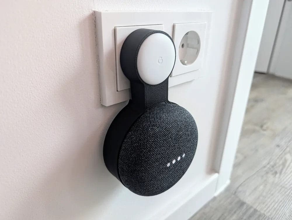 Google Home & Nest Mini Socket Wall Mount – Secure Wall Holder for Google Home