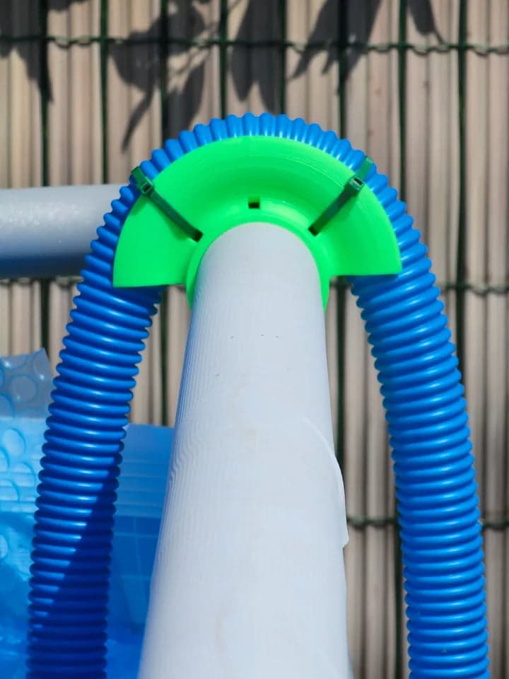Pool Hose Holder for fixing a hose to your frame pool (38mm Hose)- Durable Plast