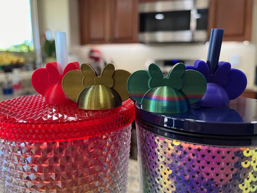 Disney Straw Topper -  5 Pcs Minnie Mouse, Micky Mouse - Funny Mouse Cartoon