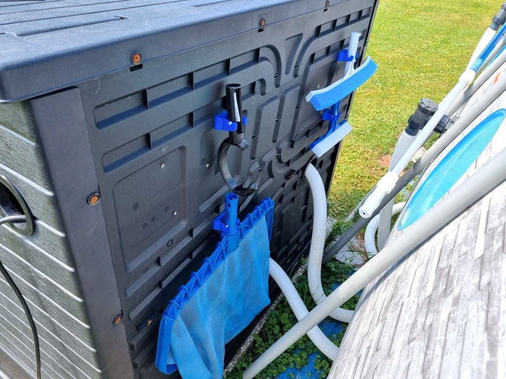 Pool Cleaning Equipment Holder- Efficient and Organized Pool Solution