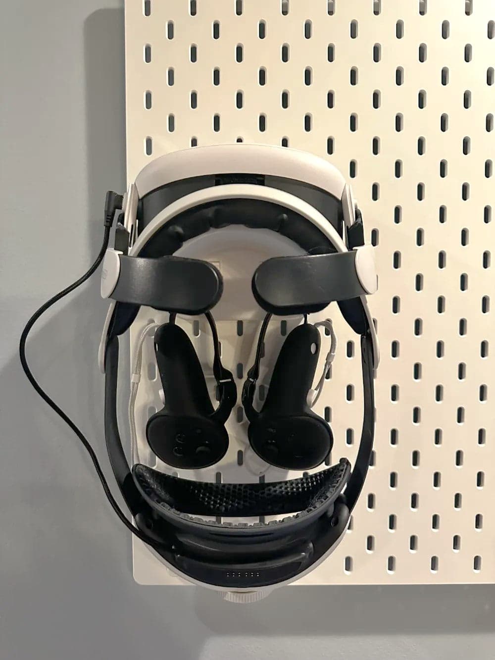 Meta Quest 2, 3 Mount for Ikea Skadis –Controller Headphone Holder for Pegboard