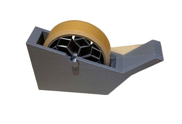 Sellotape Holder for Large Tape - Heavy Duty Plastic Sellotape Dispenser