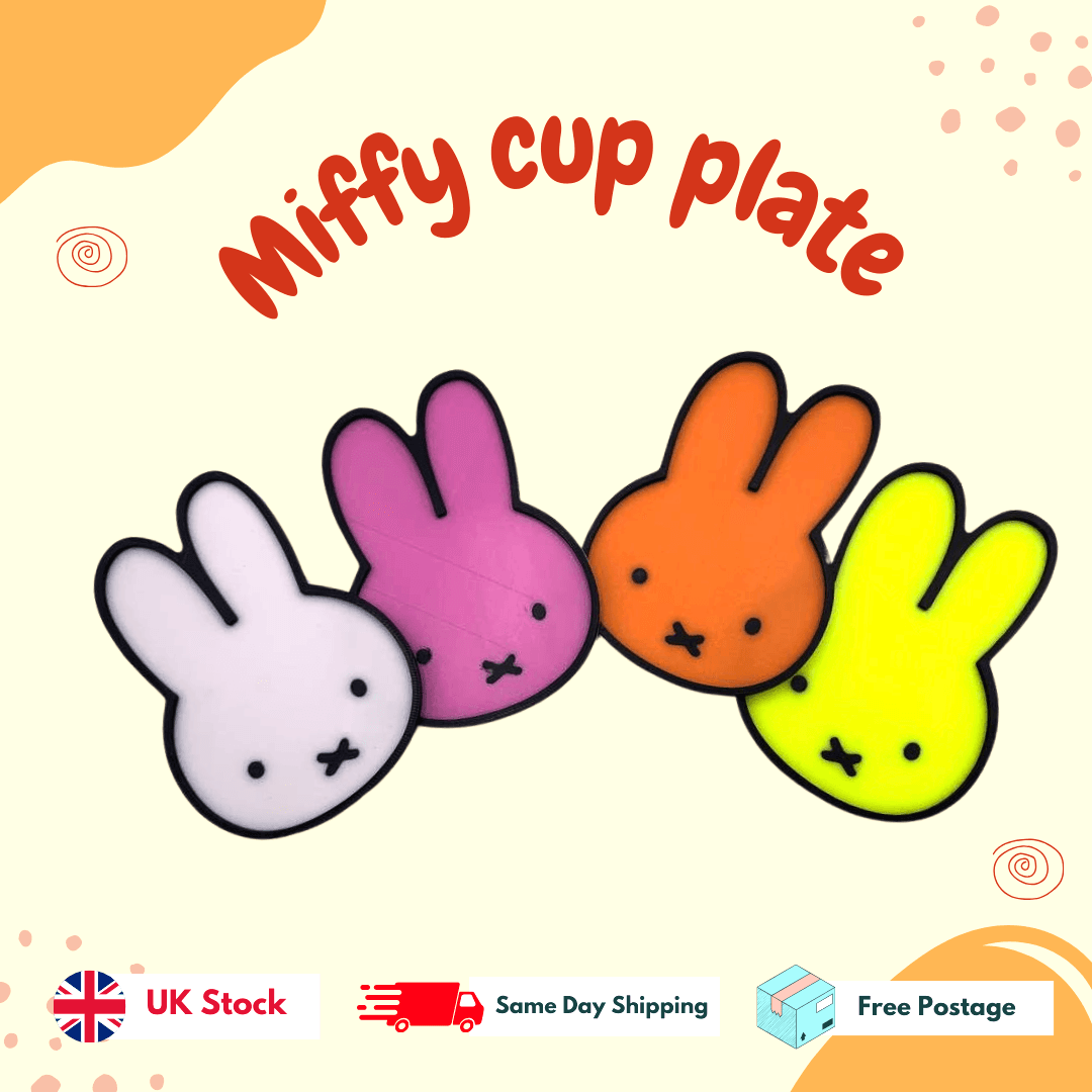 Miffy Plate Accessories - Plastic | Flat Jewelry Plate for Displaying Small Item