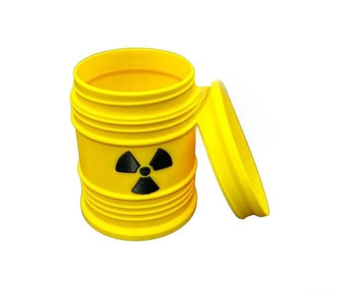Mini Barrel Container-Removable Lid - Small Barrel with removable Lid
