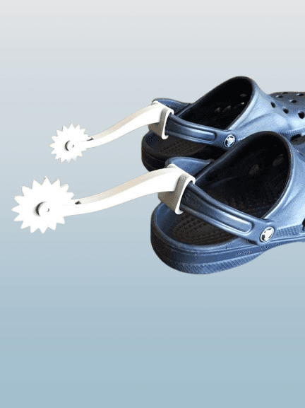 Plastic Croc Spur Charms - Fun and Unique Cowboy Footwear Accessories