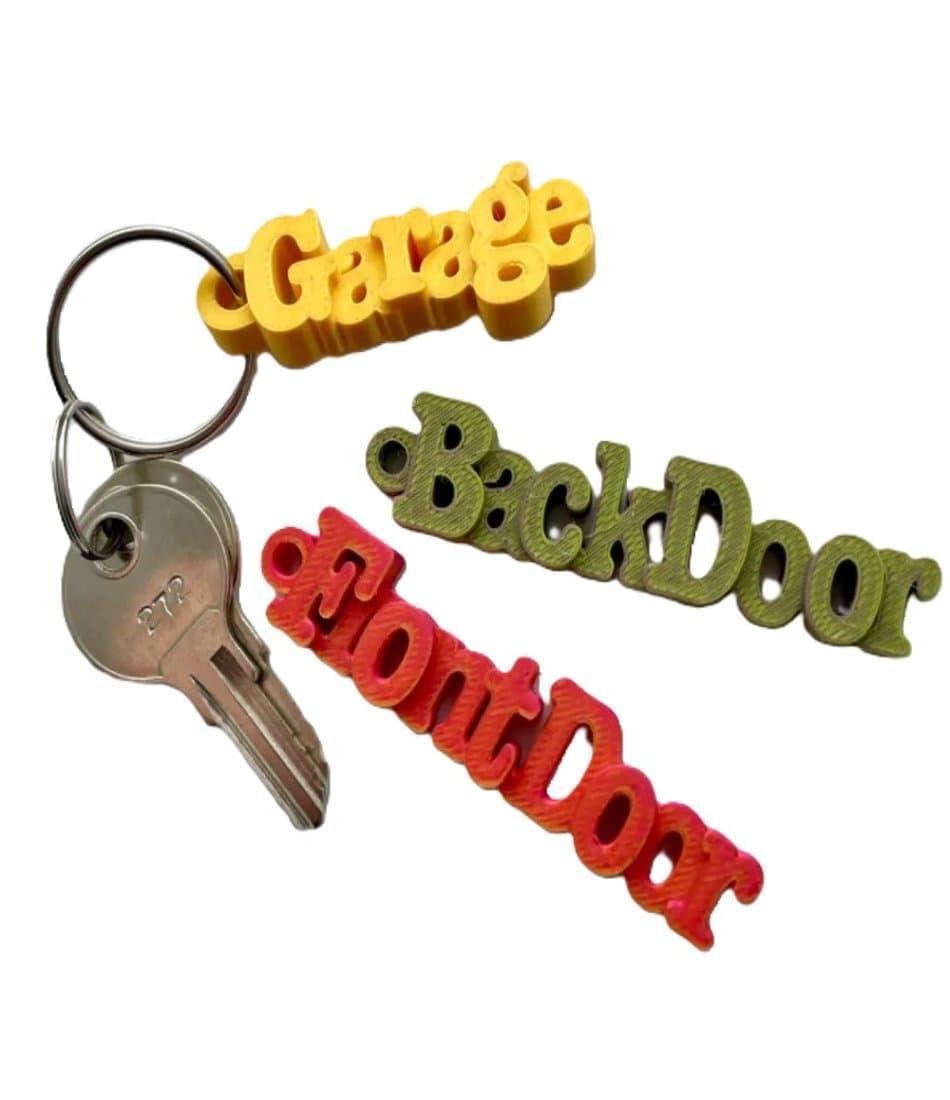 Household Word Keychains
