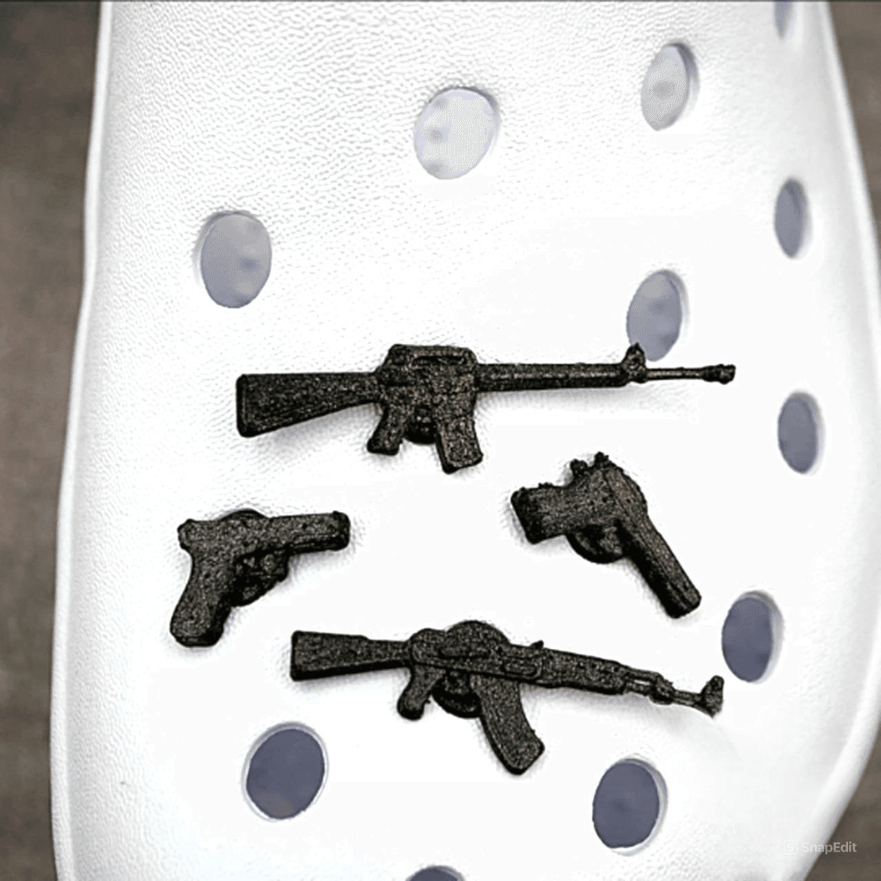 Gun Arsenal Shoe Charms for Crocs - Unique and Bold Accessories for Your Crocs