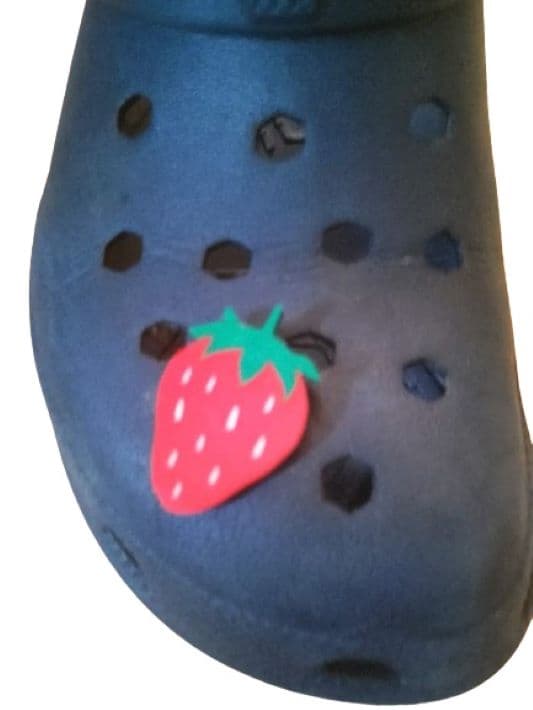 Plastic Strawberry Shoes Charm - Cute Charm Durable Plastic Accessory