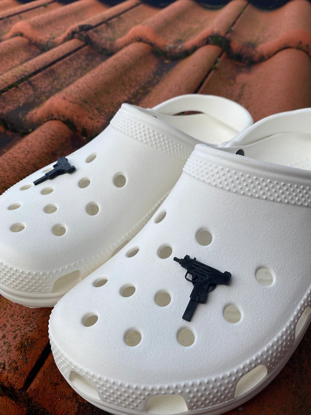 Plastic Uzi Gun Shoe Charms - Gun Charms for Boys & Girls