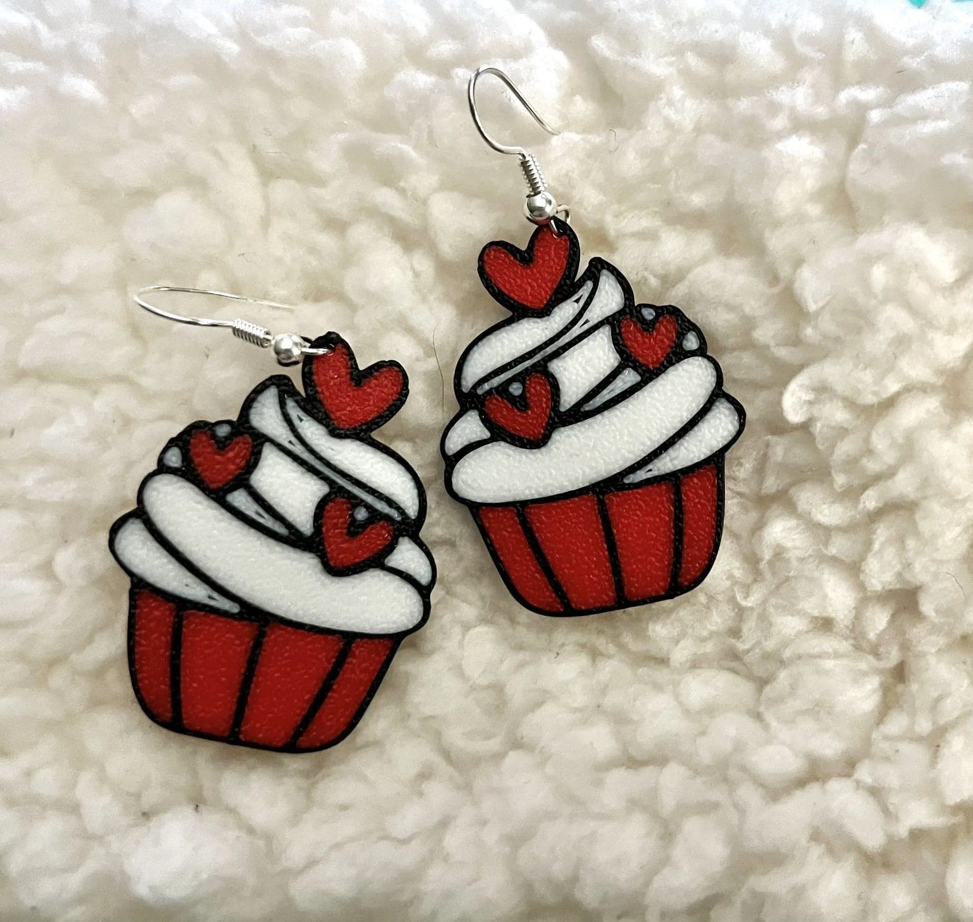 Valentine's Day Cupcake Earrings – Sweet, Playful, and Perfect for Celebrating