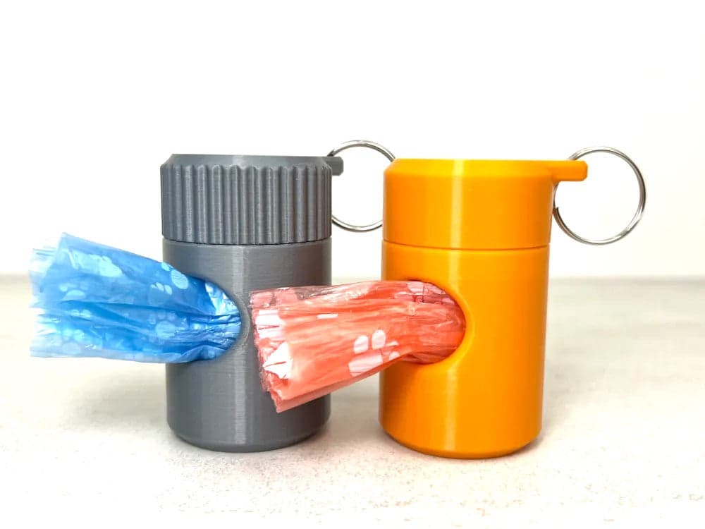 Portable Dog Poo Bag Carrier Dispenser for Keychain