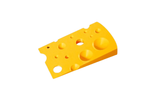 Cheese Slice Doorstopper - Fun and Functional Plastic Door Stop