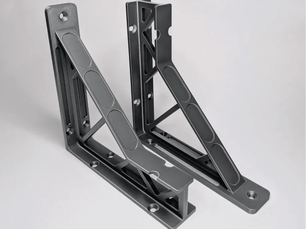 Industrial Shelf Bracket – Strong, Lightweight, Triangular Design