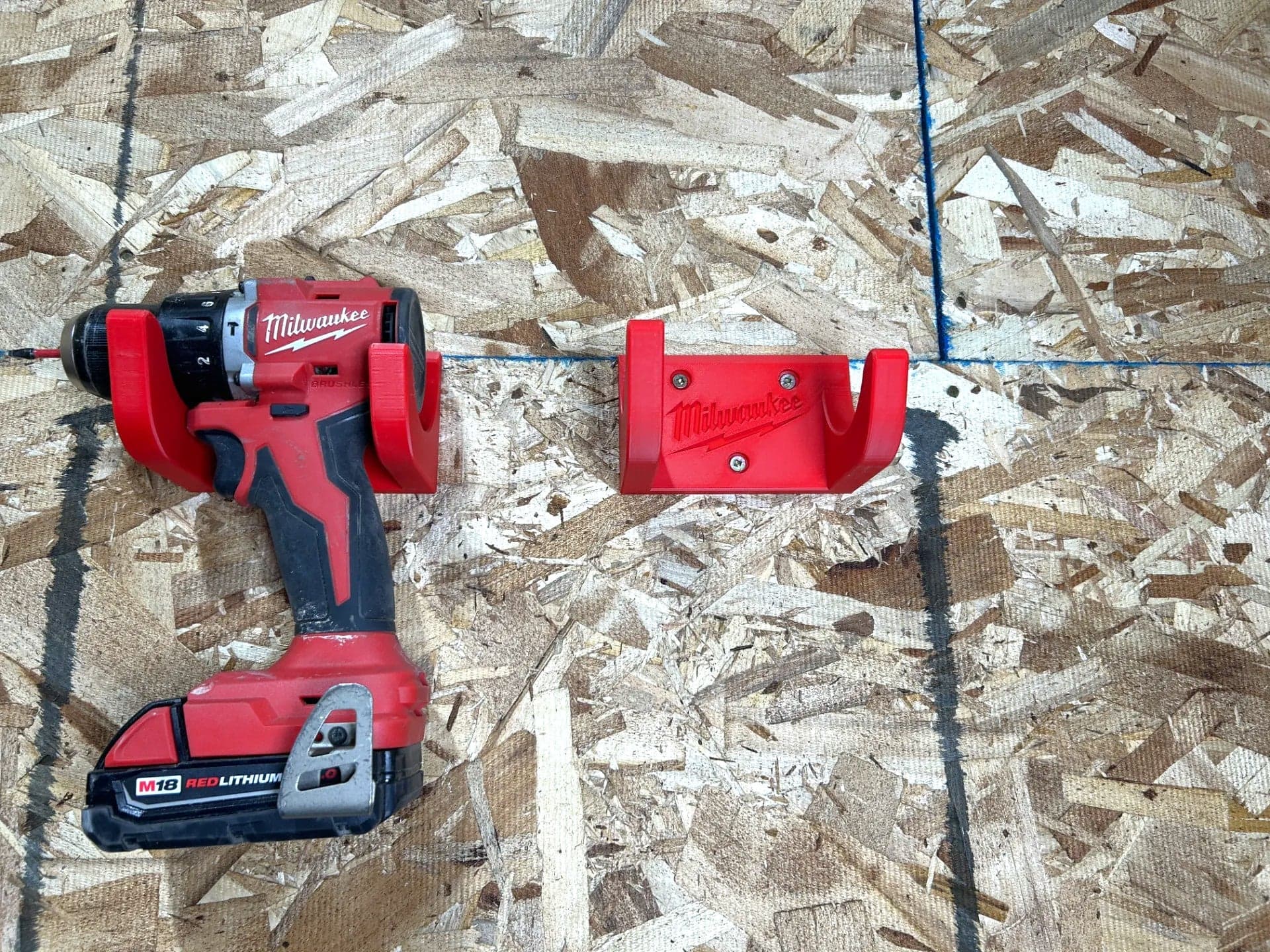 Milwaukee M12 Wall Mounted Drill Holder