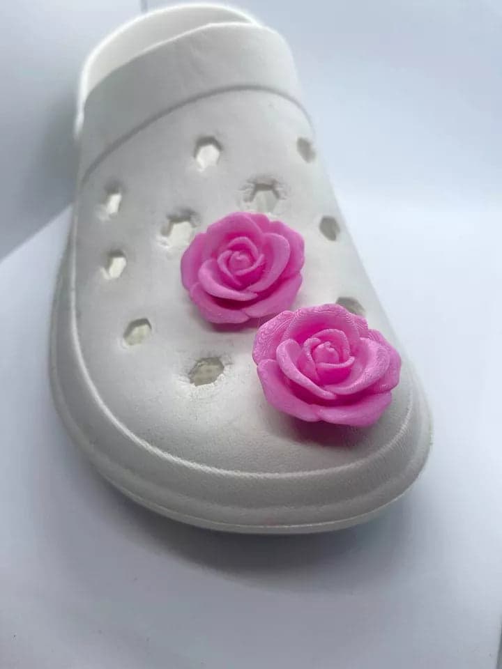 Plastic Rose Charm